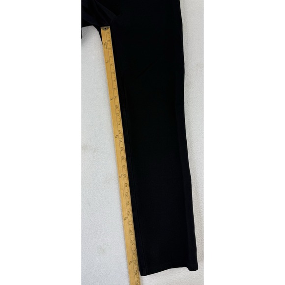 Quince Ultra-Stretch Ponte Straight Leg Pants Women's Medium Black - Picture 3 of 10